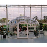 Plus récent 3.5M Diamètre Complexe Hôtelier Restaurant Tente Bulle Transparente Dôme Préfabriqué Maison