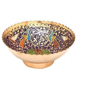 Bol de service rapide en laiton, ustensiles de cuisine bol de service pour stockage de fruits, bol fait à la main fabriqué en inde - Product Image 6