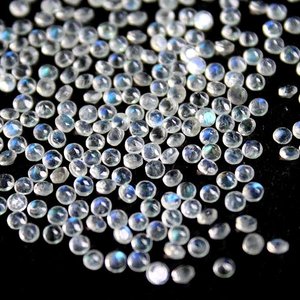 พลอยมูนสโตนทรงธรรมชาติคุณภาพเยี่ยม ขัดเงา สำหรับทำเครื่องประดับ ดีไซน์หลายสี ขนาด 1 มม.-5 มม. รับประกันโดยบุคคลที่สาม - Product Image 2