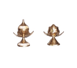 Soporte de barra de incienso de latón de alta calidad hecho a mano con aroma de madreperla AGARDAN - Product Image 1