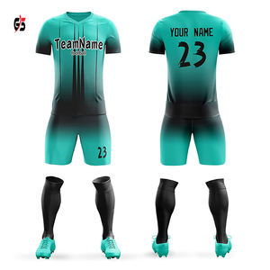 Football Season Club Teams Unisex Soccer Uniform High Quality 100% Polyester Customized Sublimation Print Design Soccer Jersey - Product Image 6