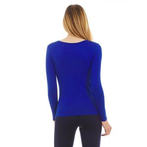 Camisetas de compresión de manga larga para mujer, Camisa ajustada con cuello redondo, venta al por mayor, directa del fabricante, hechas en Pakistán - Product Image 2