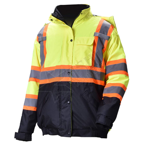 Nuevo estilo, ropa de trabajo fluorescente, chaqueta de seguridad, ropa reflectante impermeable para exteriores, chaqueta reflectante resistente a la intemperie - Product Image 6