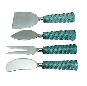 Ensemble d'ustensiles de cuisine en acier avec manche en résine, coloris personnalisables, très vendu, comprenant un égouttoir à vaisselle et des couverts - Product Image 5