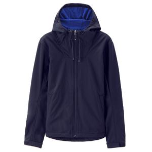 Revêtement polaire écologique à capuche, nouveau, OEM/ODM, couleur bleu, imperméable, coupe-vent pour vêtements d'extérieur, manteau d'hiver, veste en coque dure - Product Image 1