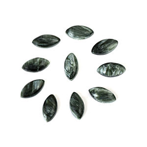 Pierre précieuse naturelle faite à la main de taille 9X4.5 MM Cabochon en vrac pierre de coupe séraphinite en forme de marquise pour la fabrication de bijoux - Product Image 1