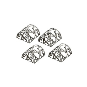 Hammered Silver Colored Napkin Ring - Product Image 5