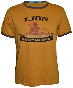 เสื้อยืดพิมพ์ลายสิงโตย้อมธรรมดาแฟชั่นสำหรับเด็กผู้ชาย - Product Image 1