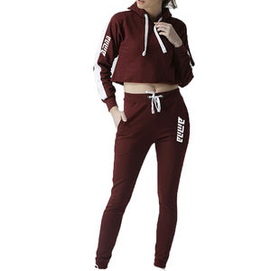 Conjuntos de sudaderas con capucha de manga larga para mujer, cuello con capucha disponible en todos los colores - Product Image 2