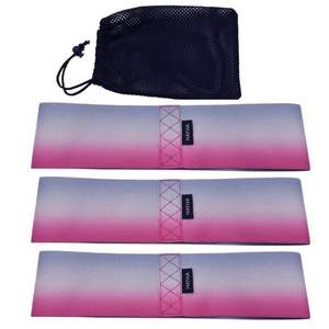 Venta al por mayor 2024 poliéster tela cadera círculo resistencia bandas bucle gimnasio entrenamiento botín ejercicio bandas - Product Image 4