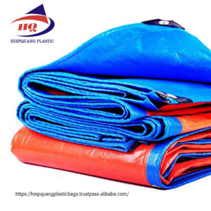 Usine de bâche de poids moyen résistant aux UV résistant à la déchirure écologique à double face imperméable en HDPE - Product Image 2