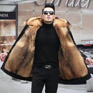 Manteau long en fausse fourrure véritable pour homme, collection 2026 – Manteaux et vestes en fausse fourrure tendance de haute qualité - Product Image 2