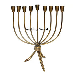 Portavelas de Metal de lujo de primera calidad, portavelas de diseñador hecho a mano, portavelas clásico con estilo, superventas - Product Image 1