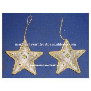 Beaded <b>Star</b> Hanging <b>Decoration</b> - Product Image 1
