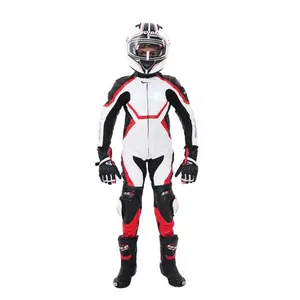 Traje de carreras de cuero para motocicleta, traje OEM para moto, hecho a medida