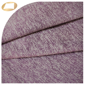 สีม่วง Melange 95% โพลีเอสเตอร์5% ผ้าสแปนเด็กซ์สำหรับสวมใส่ Athleisure - Product Image 3