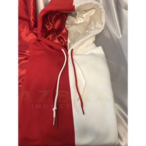 เสื้อฮู้ดผ้าซาตินสองสีมีฮู้ดผ้าซาติน - Product Image 1