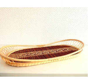 Bandeja de servicio de ratán con forma rectangular, diseño hecho a mano, perfecto para el hogar y utensilios de cocina, accesorios de decoración, tamaño personalizado - Product Image 5