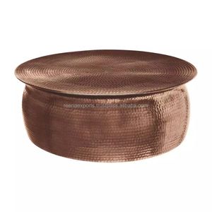 Mesa de centro de cobre martillado de estilo antiguo para sala de estar, uso doméstico y oficina, para la exportación al mejor precio - Product Image 3