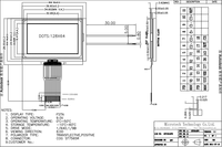Écran LCD matriciel à points COG FSTN 128X64 Transflectif Monochrome Module LCD graphique