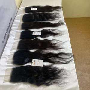 Pelo brasileño Swiss HD encaje Frontal/cierre/peluca, cierre de encaje HD transparente, cutícula virgen alineada Remy extensiones de cabello humano - Product Image 5