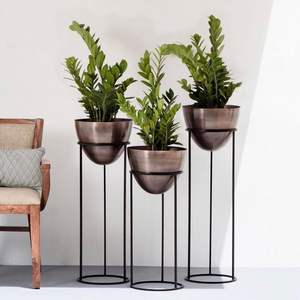 Soporte de Metal para flores, Juego de 2 macetas de calidad Real para el hogar y el jardín, mejor oferta - Product Image 6