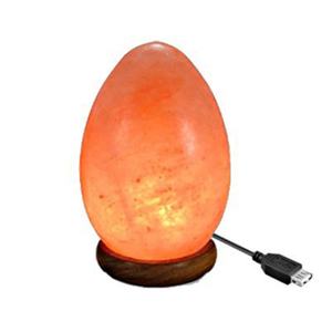 Lámpara de sal en forma de huevo USB de alta calidad Artesanía natural multicolor de Sian Enterprises - Product Image 4