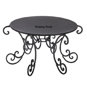 Soporte de pastel de metal de diseño árabe con borde hecho a mano soporte de pastel de diseño único soporte de pastel de metal decorativo más vendido - Product Image 2