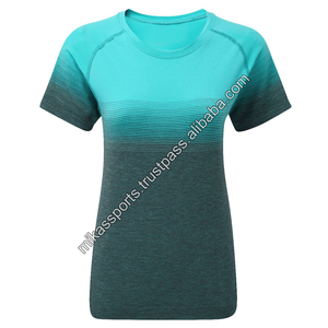 Pull respirant vêtements sport gymnastique entraînement sport à la mode femmes chemises de course - Product Image 3