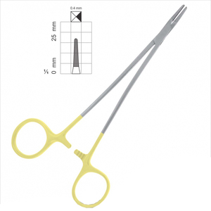Venta al por mayor mango de oro Baumgartner soporte de aguja TC fórceps instrumentos quirúrgicos de acero inoxidable para uso operativo de dientes - Product Image 6