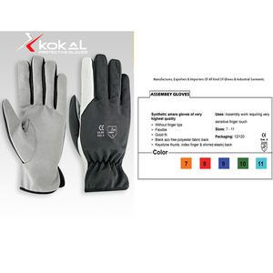 Guantes de Trabajo de Seguridad de Cuero de Alta Calidad para Mecánicos con Color Personalizado - Product Image 3