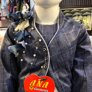 Manteau long avec robe en filet, magnifique design, robe magnifique - Product Image 4