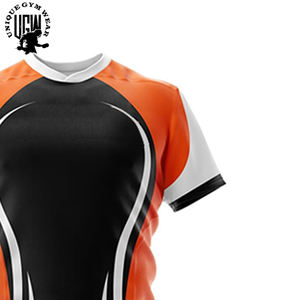 Ensemble de rugby football en polyester respirant et à séchage rapide pour hommes, design personnalisé, uniforme sportif avec imprimés sublimés et logo personnalisé - Product Image 6