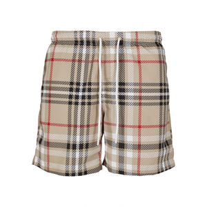 Pantalones cortos de tela personalizados para hombre, ropa de playa informal con logotipo personalizado - Product Image 1