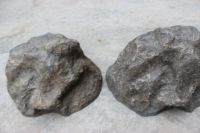 Ensemble de petits rochers artificiels en FRP, foncés, moulés à la main, incassables, pour la décoration ou le rangement de jardin en pierre