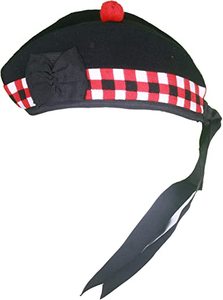THISTLE ROSE ENTERPRISES Glengarry <b>Hat</b> Red White Black Dicing Model TRE-381 - Product Image 5
