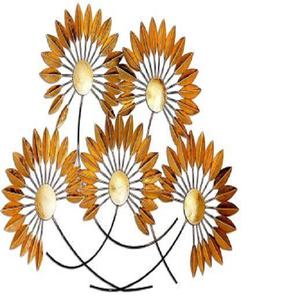 Fleurs et arbres en métal pur, Art mural, pour la décoration de maison et de bureau, au prix bas - Product Image 1