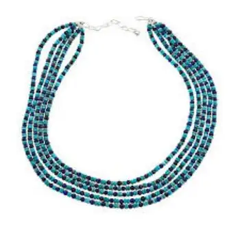 San Hô Ngọc Lam Tây Tạng Thanh Lịch Và Tendy Handmade Necklace Antique Phong Cách Gốc Hạt Vòng Cổ Nhà Sản Xuất Bán Buôn