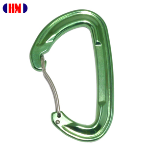Super D Type Taiwan Wire Gate Aluminum Carabiner For Wild Sports - Product Image 1