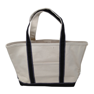 Sac de plage unisexe en toile recyclée blanche certifiée GOTS, personnalisé, avec fermeture éclair, forme selle, motif rayé, promotionnel, été - Product Image 1