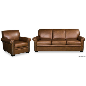 Serie de Sofás BAS8316, Muebles Modernos de Lujo para Sala de Estar, Cuero Genuino, Sofá 3+2+1, Múltiples Colores, Malasia - Product Image 3