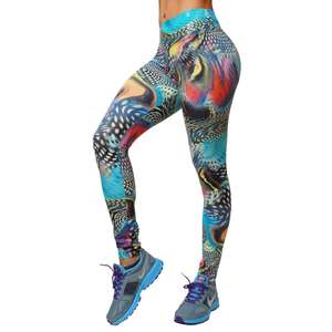 Mallas deportivas de cintura alta con estampado de camuflaje, pantalones de Yoga con Control de barriga, venta al por mayor de fábrica - Product Image 2