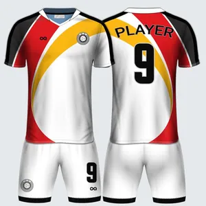 Wholesale Best Quality Design Your Own 100% Polyester Sublimation Men's Football & Soccer Sets
