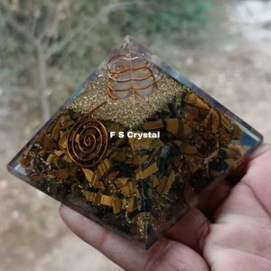 พลอยอาเกตทรงปิรามิดจากคริสตัลคริสตัลพลอยตาเสือแบบโมรา - Product Image 1