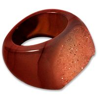 Bracelets en pierre sculptée Druzy avec placage micronique (vente en gros)