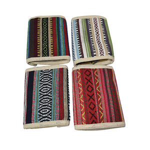 กระเป๋าสตางค์ผ้าฝ้ายและป่าน Gheri สำหรับสุภาพบุรุษของขวัญแปลกใหม่ขายดี - Product Image 1