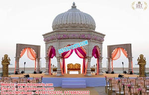 งานแต่งงานสีทองงานบอลลีวู้ด Mandap นอร์เวย์งานแต่งงานงานบอลลีวู้ด Mandap แกะสลักสีทองงานบอลลีวูดงานแต่งงาน - Product Image 4