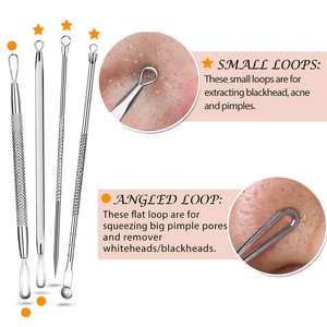 Kit de 7 Piezas de Acero Inoxidable para Eliminar Puntos Negros y Imperfecciones, Herramienta Ligera para el Cuidado Facial, para Eliminar Acné y Espinillas, Gran Venta 2026 - Product Image 5