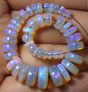 โอปอลออสเตรเลียธรรมชาติลูกปัดเรียบใสหินทรงกลม - Product Image 2