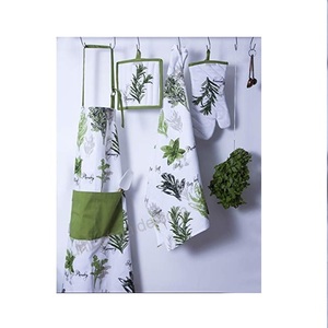 Florals Rose Print 100% Organic Cotton GOTS Certified Note Pattern Women Kitchen Sleeveless <b>Dust</b> Cleaning Home Cooking Baking - Product Image 6